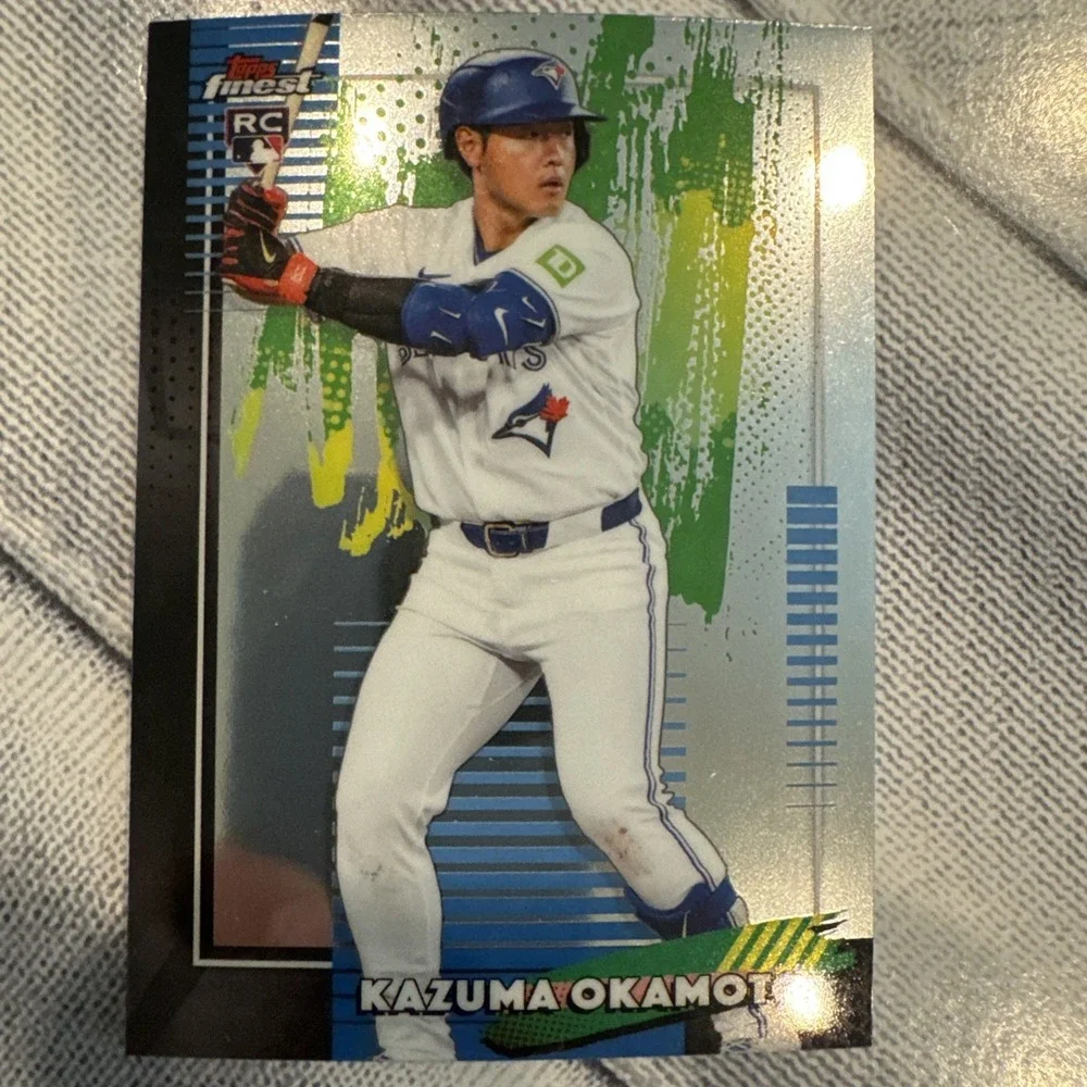 2026 Topps Finest Kazuma Okamoto RC #34 Common Toronto Blue Jays Baseball Card